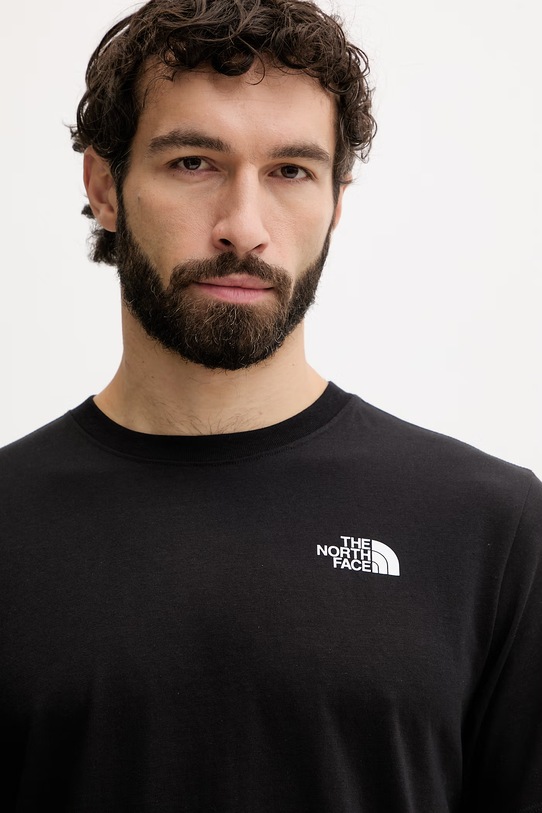 The North Face t-shirt męski bawełniany MONTE czarny NF0A8GA7JK31