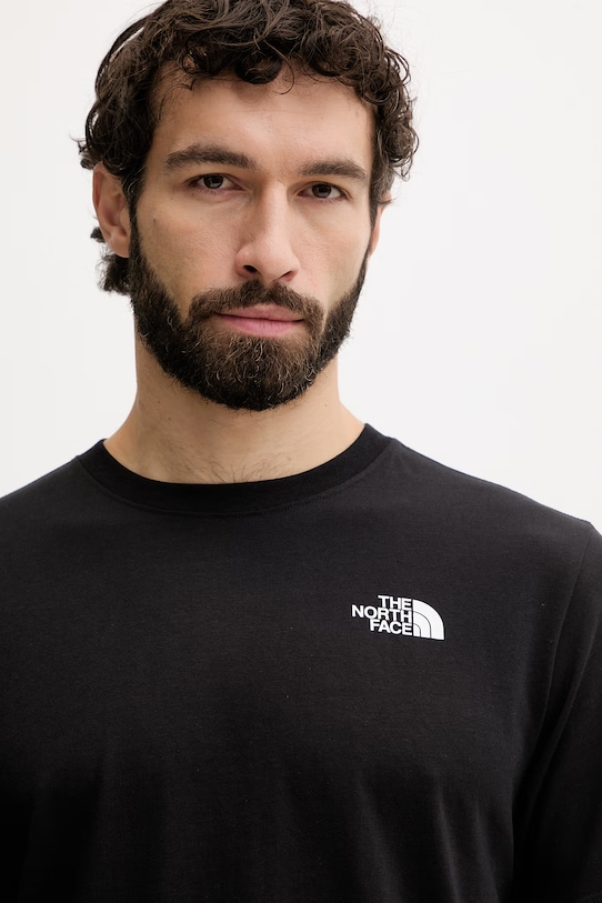 The North Face t-shirt męski bawełniany MONTE czarny NF0A8GA7JK31