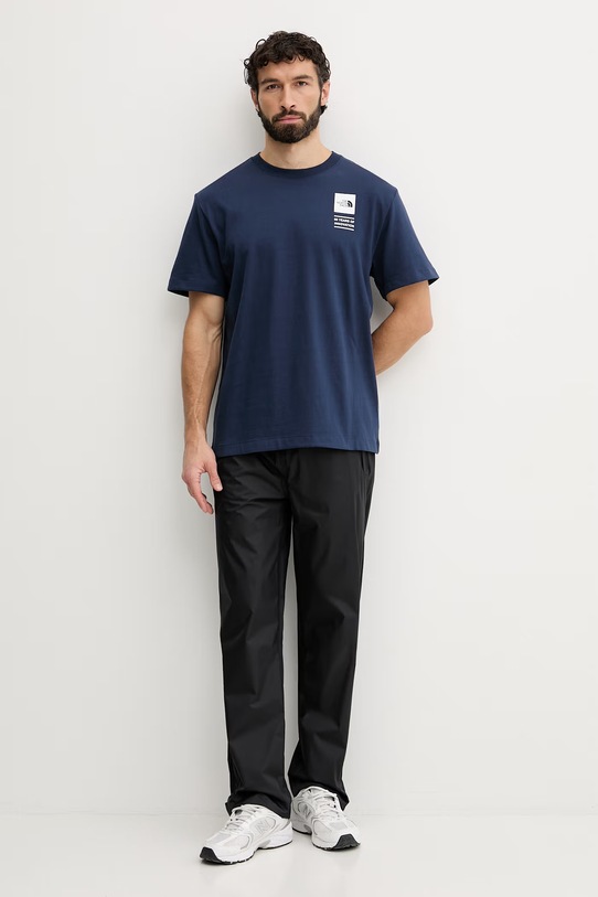 The North Face t-shirt męski bawełniany CELEBRATION NF0A8GAR8K21 granatowy SS26