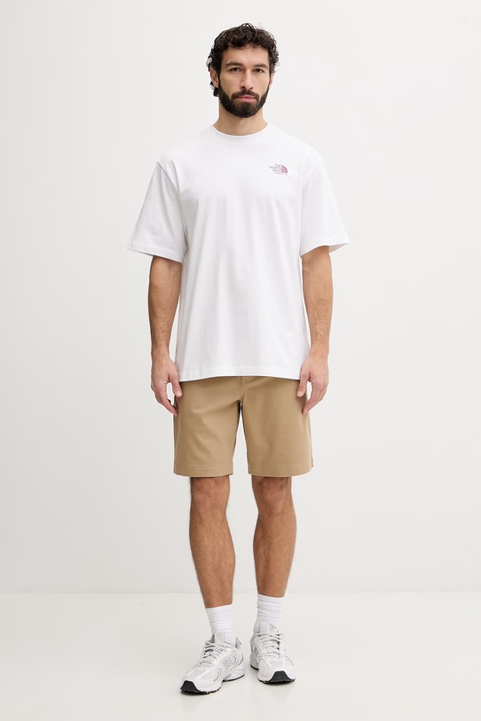 The North Face t-shirt męski bawełniany PLANT & FLORA NF0A8GB3FN41 biały SS26