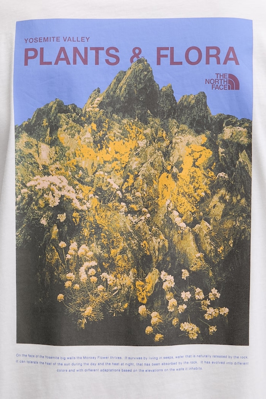 The North Face t-shirt męski bawełniany PLANT & FLORA NF0A8GB3FN41 biały