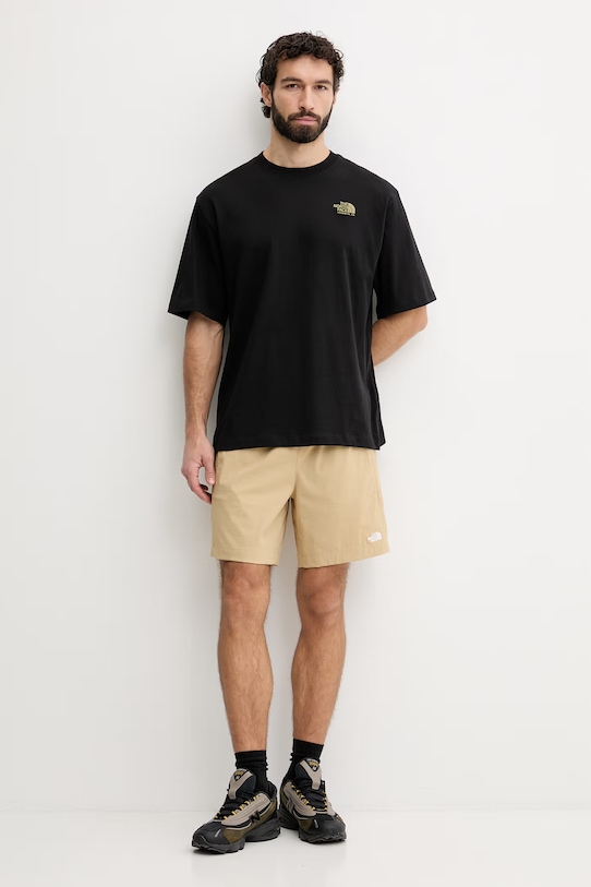 The North Face t-shirt męski bawełniany PLANT & FLORA NF0A8GB3JK31 czarny SS26