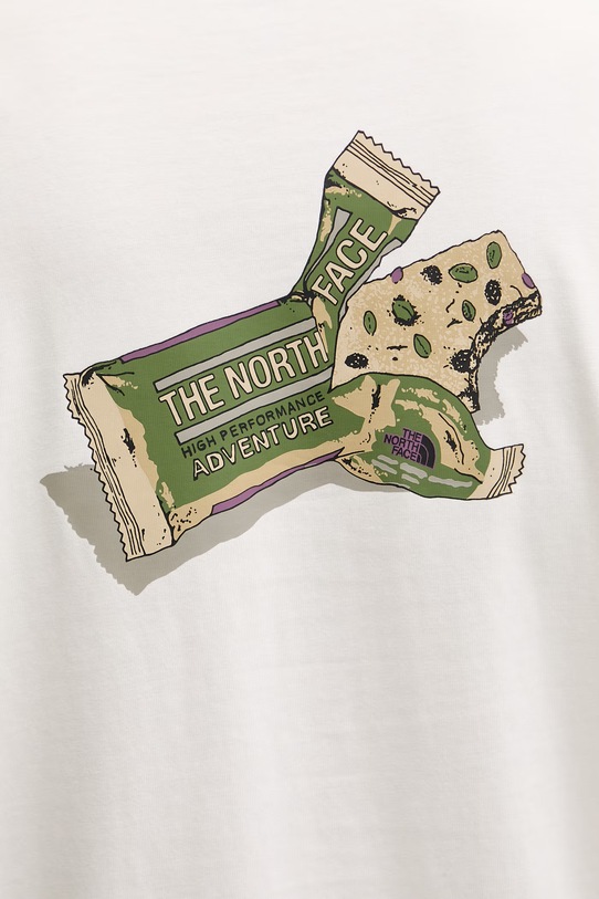 The North Face t-shirt męski bawełniany SNACK RELAXED NF0A8GB4QLI1 beżowy