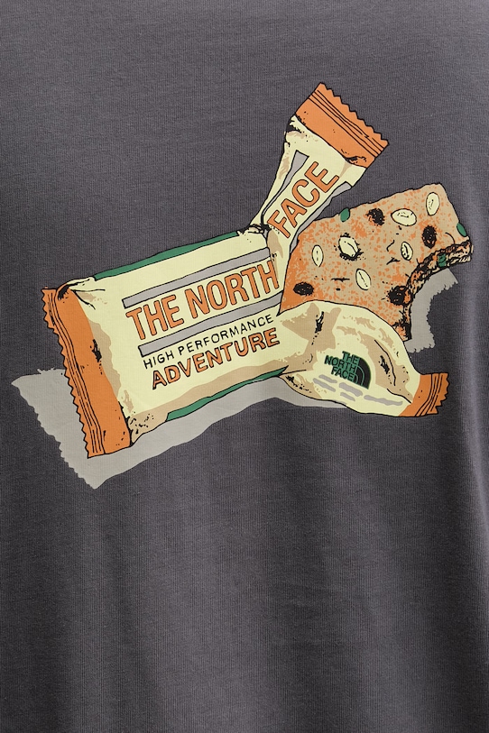 The North Face t-shirt męski bawełniany SNACK RELAXED NF0A8GB4RHI1 szary