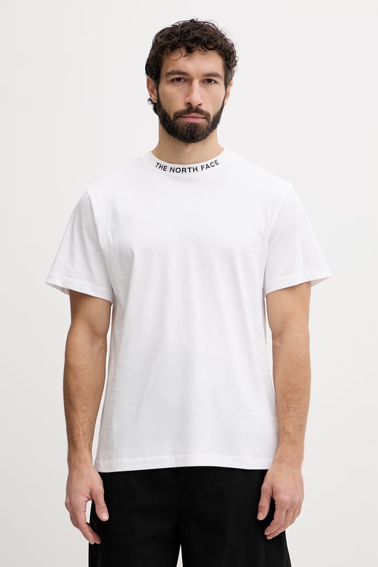 The North Face t-shirt męski bawełniany ZUMU biały NF0A8GUYFN41