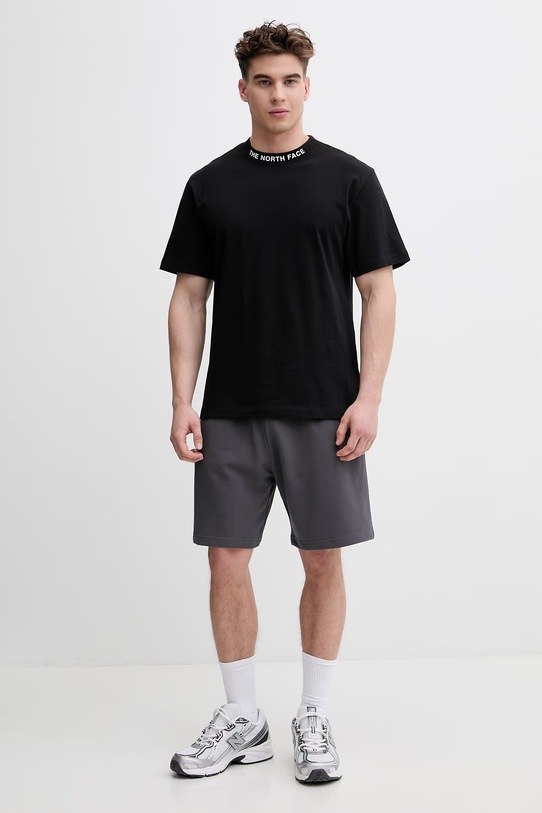 The North Face t-shirt męski bawełniany ZUMU NF0A8GUYJK31 czarny SS26