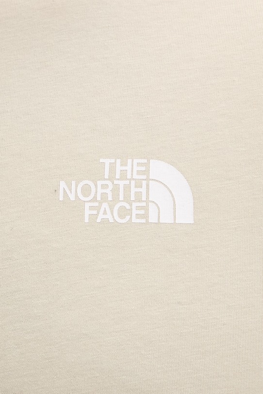 The North Face t-shirt męski z bawełną CELEBRATION NF0A8GV2DOM1 beżowy