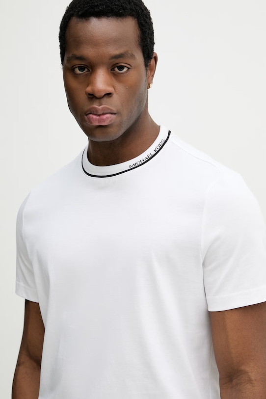 Bavlněné tričko Michael Kors bílá CS652SN19P