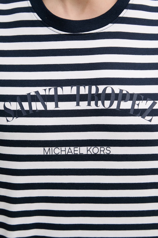 Michael Kors t-shirt bawełniany CS652Y8FV4 granatowy