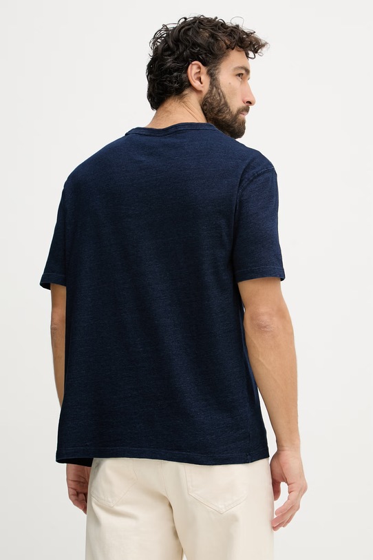 Odzież Gant t-shirt męski bawełniany 2003393 granatowy