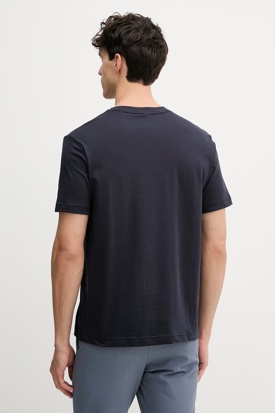 Odzież Gant T-shirt męski bawełniany 2003403 granatowy