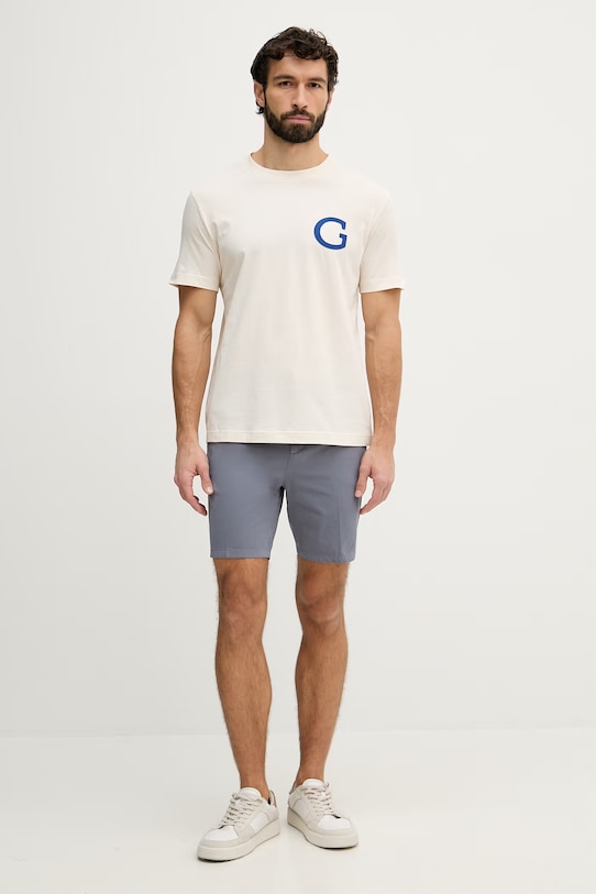 Gant t-shirt męski bawełniany 2003411 beżowy SS26