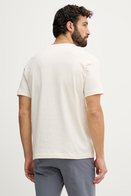 Odzież Gant t-shirt męski bawełniany 2003411 beżowy