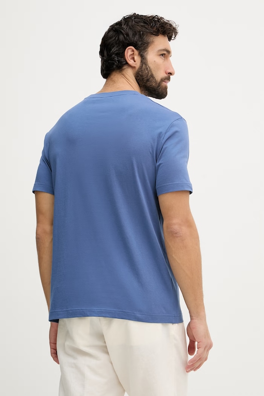 Odzież Gant t-shirt męski bawełniany 2003411 niebieski