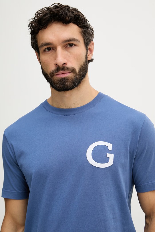 Gant t-shirt męski bawełniany niebieski 2003411