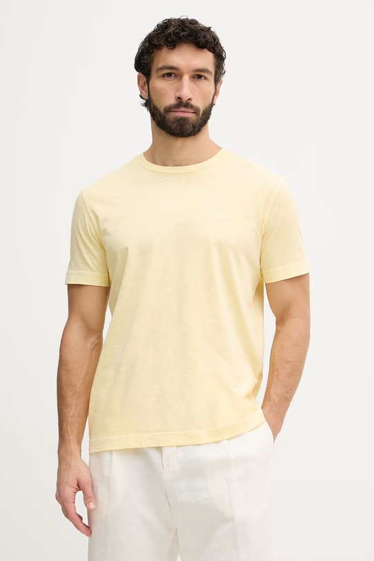 Gant T-shirt basic męski bawełniany żółty 2003419