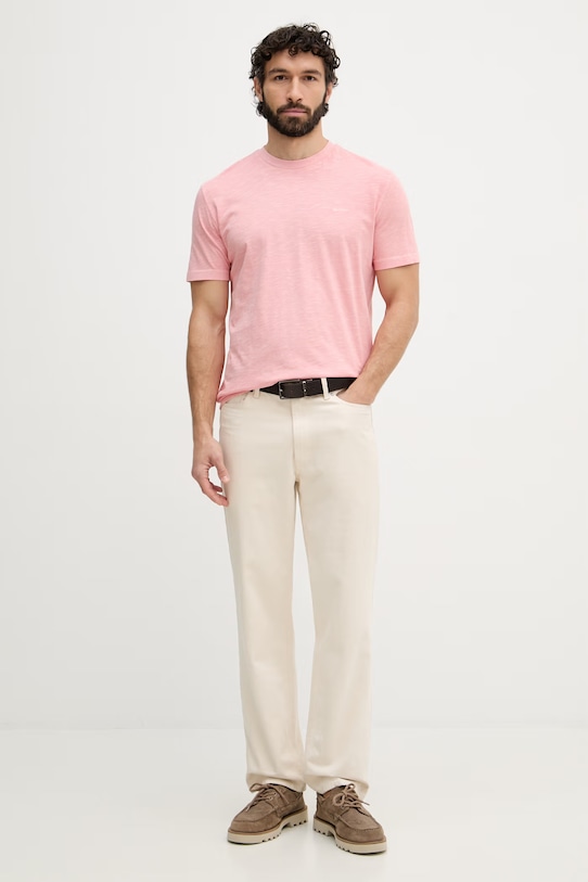 Gant basic tričko pánske bavlnené 2003419 ružová SS26