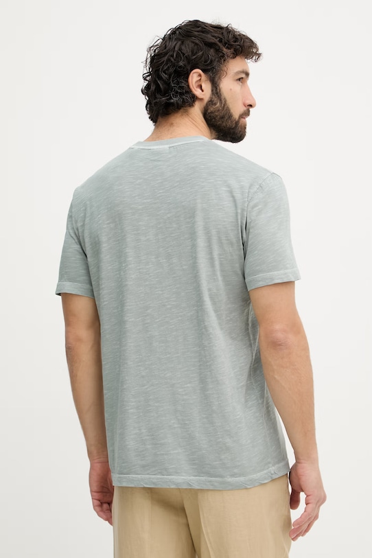 Oblečenie Gant basic tričko pánske bavlnené 2003419 tyrkysová