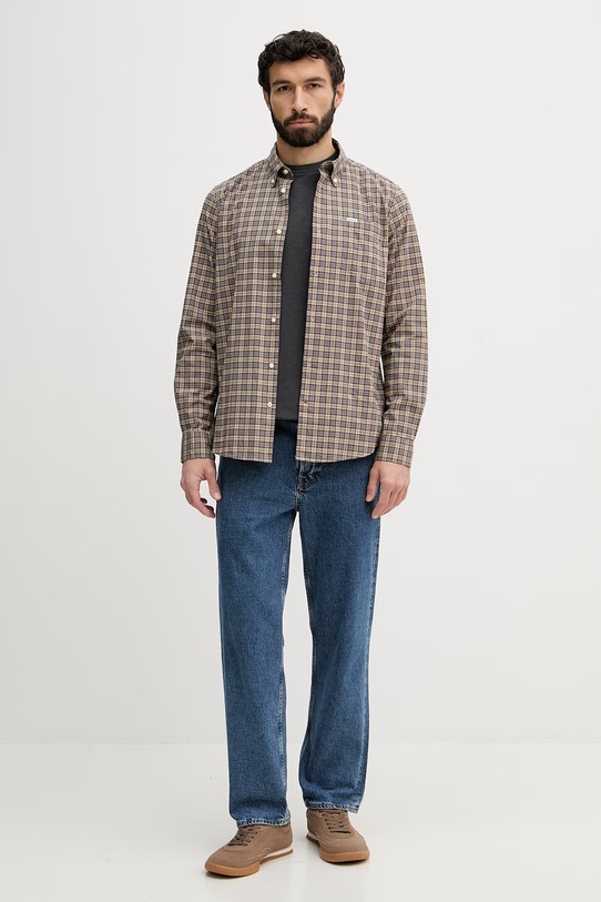 Gant t-shirt basic męski bawełniany 2003419 szary SS26