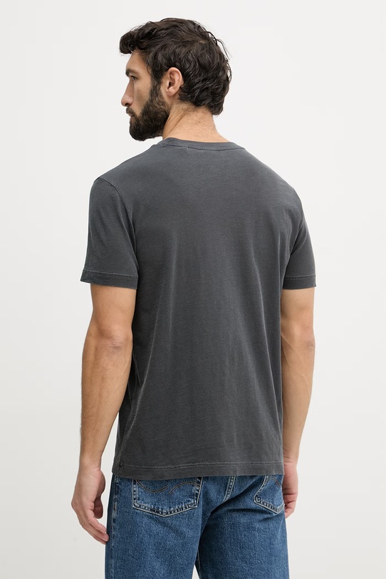 Odzież Gant t-shirt basic męski bawełniany 2003419 szary