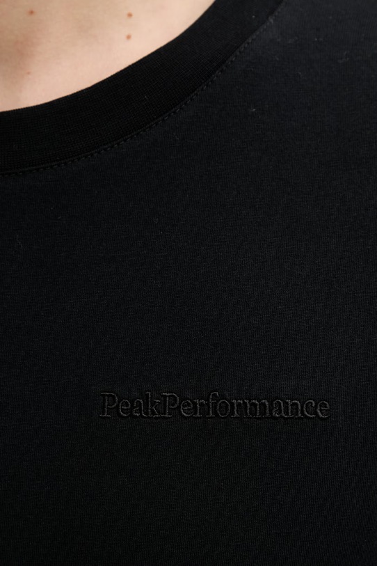 Peak Performance t-shirt męski bawełniany Original Small Logo G81142 czarny