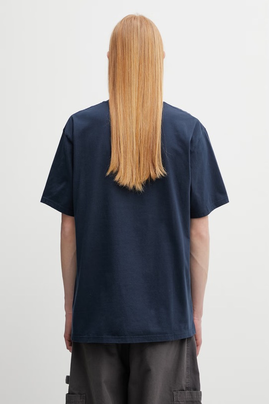 Odzież Barbour MTS1555NY91 t-shirt bawełniany męski MTS1555NY91 granatowy