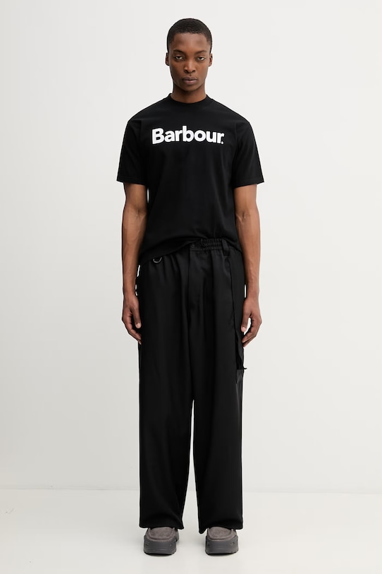 Barbour MTS1406BK31 t-shirt bawełniany męski MTS1406BK31 czarny