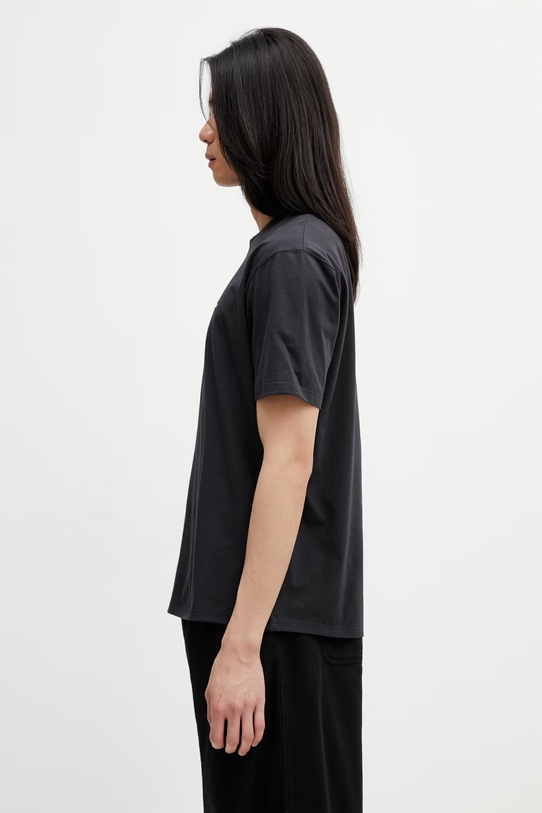 Barbour MTS1568BK31 T-shirt bawełniany męski MTS1568BK31 czarny SS26