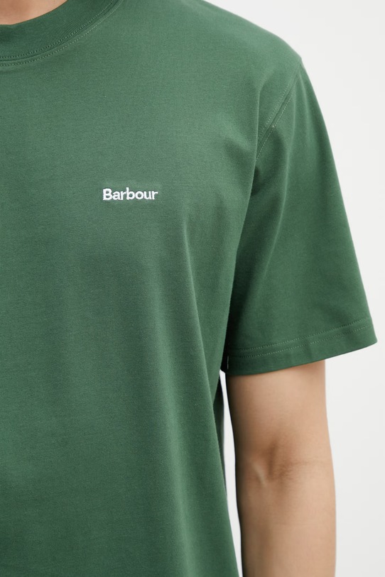 Barbour MTS1568GN18 T-shirt męski bawełniany zielony MTS1568GN18