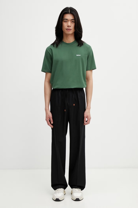 Barbour MTS1568GN18 T-shirt męski bawełniany MTS1568GN18 zielony