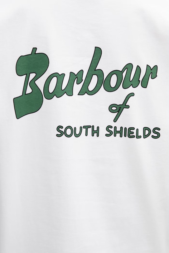 Barbour MTS1569WH11 T-shirt męski bawełniany biały MTS1569WH11