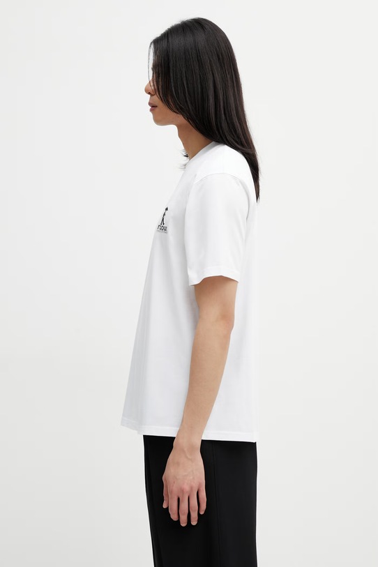 Barbour MTS1573WH11 T-shirt bawełniany męski MTS1573WH11 biały SS26