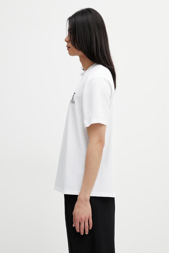 Barbour MTS1573WH11 T-shirt bawełniany męski MTS1573WH11 biały SS26