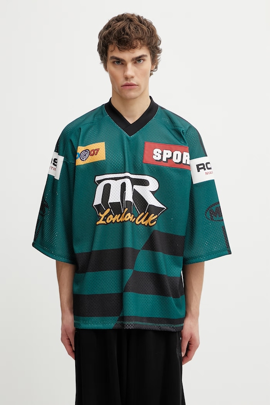 Martine Rose Hockey T-shirt męski zielony 129JT10410