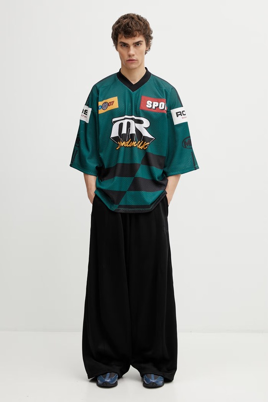 Martine Rose Hockey T-shirt męski 129JT10410 zielony