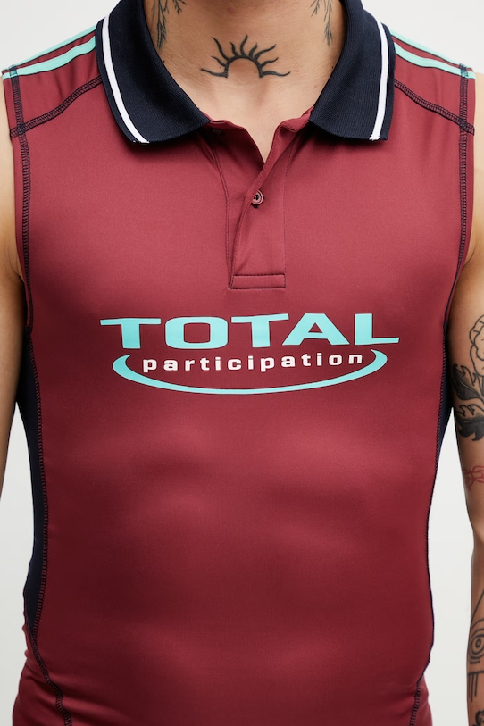 Martine Rose Shrunken Stretch Football топ чоловічий бордо 125JT15118