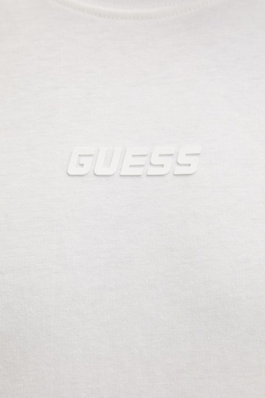 Βαμβακερό μπλουζάκι Guess AMBROGIO Z6GI06.K2847 μπεζ