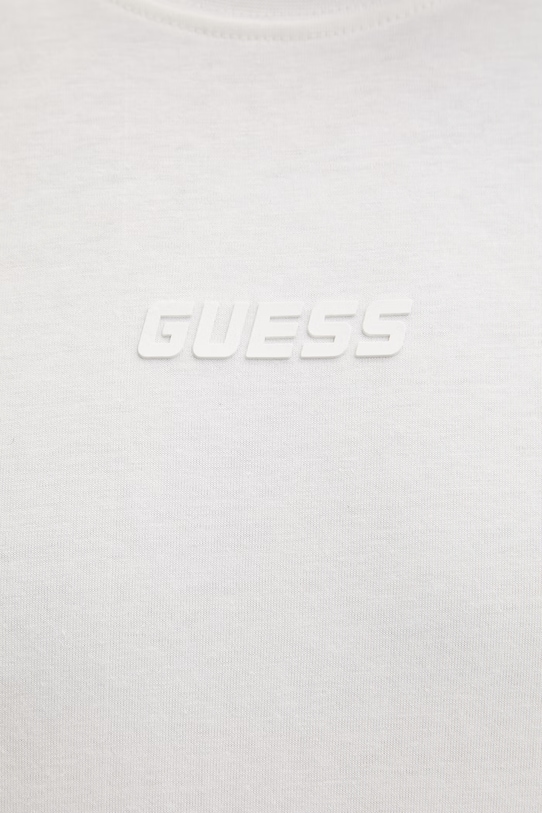 Βαμβακερό μπλουζάκι Guess AMBROGIO Z6GI06.K2847 μπεζ