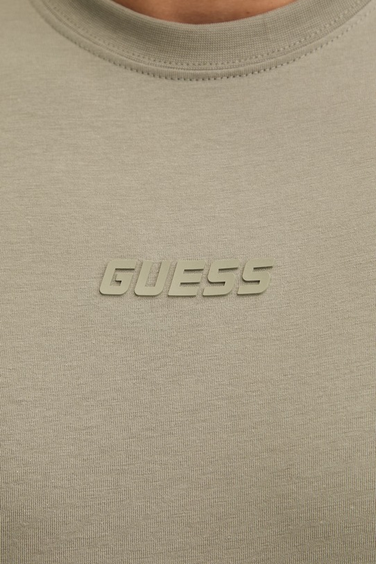Guess t-shirt bawełniany AMBROGIO Z6GI06.K2847 zielony