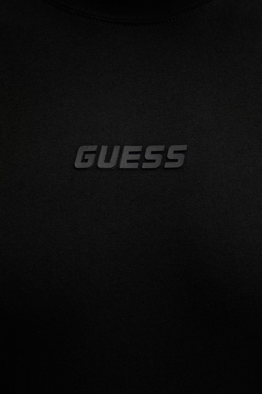 Βαμβακερό μπλουζάκι Guess AMBROGIO Z6GI06.K2847 μαύρο