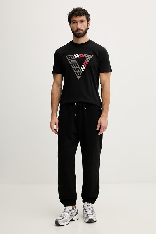 Guess t-shirt męski bawełniany FOLCO Z6GI09.K2859 czarny SS26