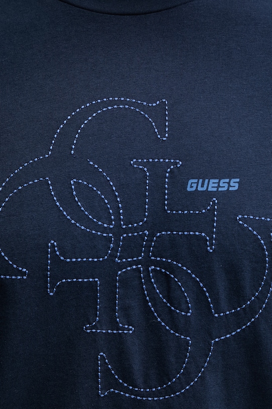 Guess t-shirt męski bawełniany TIBERIO Z6GI13.K2875 granatowy