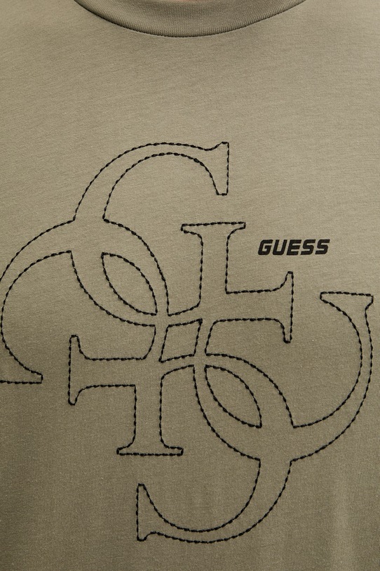 Guess t-shirt męski bawełniany TIBERIO Z6GI13.K2875 zielony