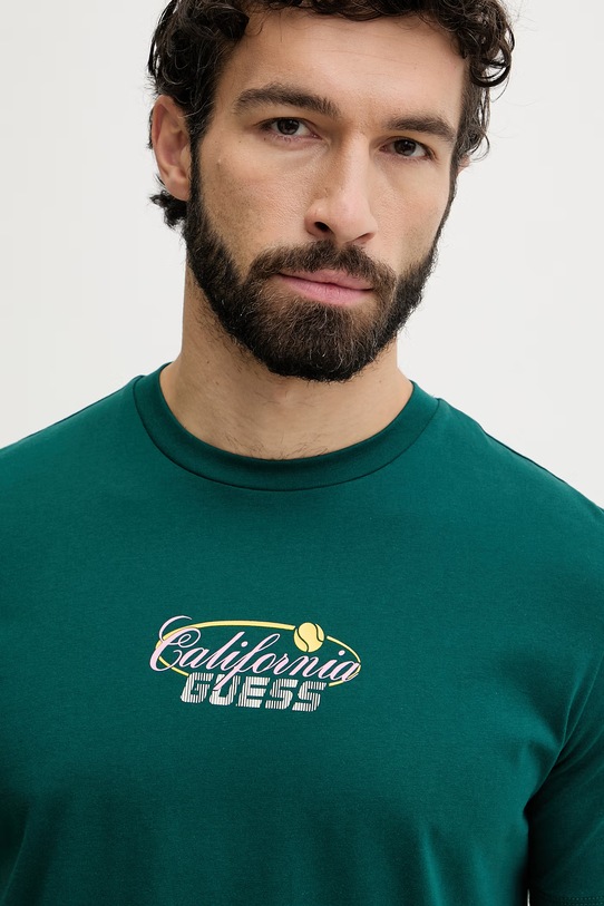 Guess t-shirt męski bawełniany GERD zielony Z6GI15.K3205