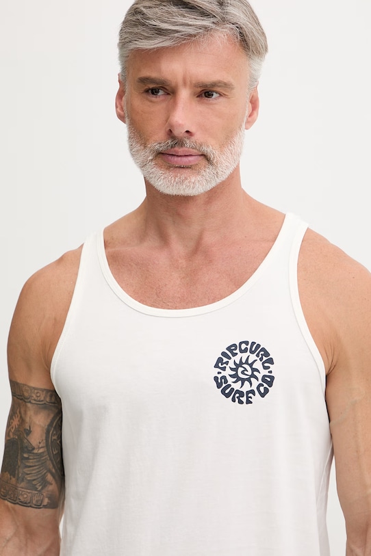 Rip Curl top męski bawełniany PACIFIC RINSE beżowy 0Y5MTE