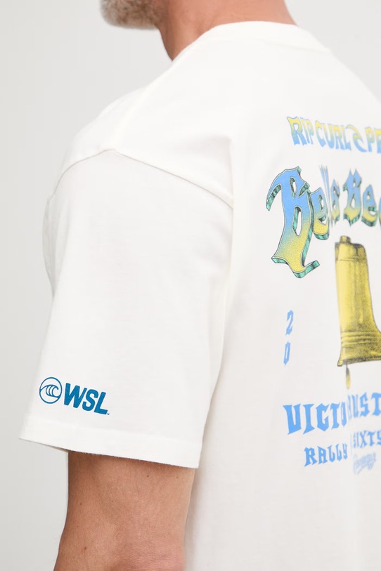 Rip Curl T-shirt męski bawełniany BELLS PRO 26 0YGMTE beżowy