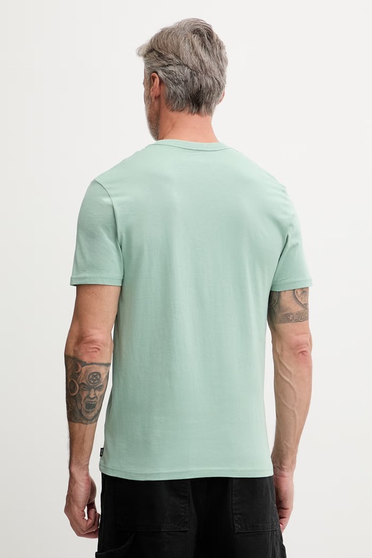 Odzież Rip Curl T-shirt męski bawełniany STREAMLINE EMBROID TEE 10XMTE zielony