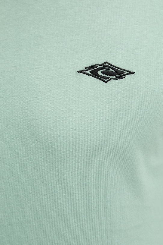 Rip Curl T-shirt męski bawełniany STREAMLINE EMBROID TEE 10XMTE zielony