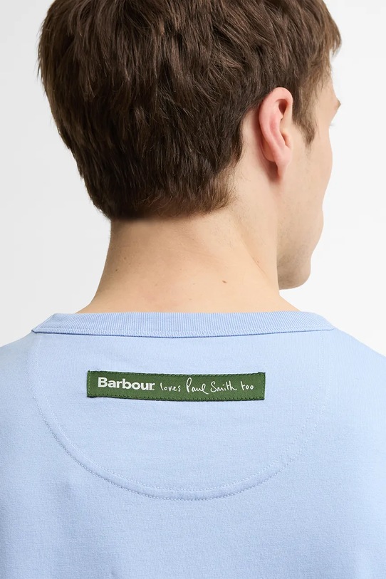 Barbour x Paul Smith Fishing Men's cotton t-shirt blue MTS1612BL54