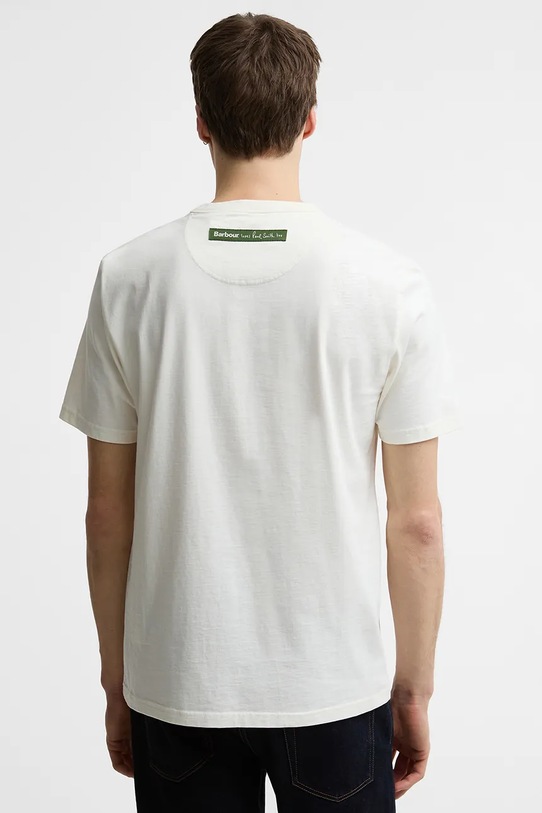 Odzież Barbour x Paul Smith Fishing t-shirt męski bawełniany MTS1612WH32 biały